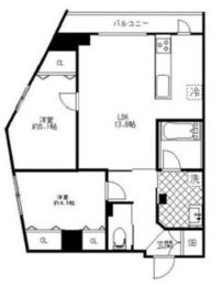 Sun Place 神楽坂 802 間取り図