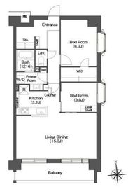 コンフォリア高島平 1-601 間取り図