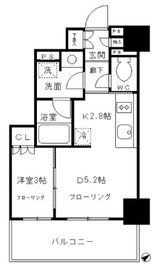 品川タワーレジデンス 3階 間取り図