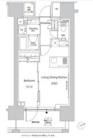 ザ・パークハビオ目白タワー 1606 間取り図