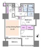 パークホームズ日本橋人形町ザレジデンス 10階 間取り図