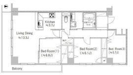 Daiwa Grace Maison 大島Ⅱ 101 間取り図