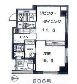 代官山プラザ 806 間取り図