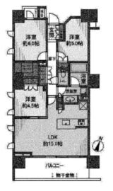 ルフォン文京本駒込 6階 間取り図