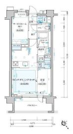 クリオ町屋ウエストマークス 2階 間取り図
