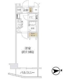 プレサンス新宿御苑前アルティメット 13階 間取り図