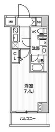 GENOVIA阪東橋skygarden (ジェノヴィア阪東橋スカイガーデン) 4階 間取り図