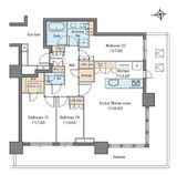 HARUMI FLAG SKYDUO SUN VILLAGE (晴海フラッグ スカイデュオ サンヴィレッジ) 43階 間取り図