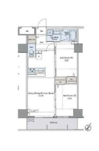 LUXENA HEIWADAI (ラグゼナ平和台) 218 間取り図