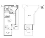 コンフォリア・リヴ渋谷本町 503 間取り図
