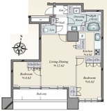 ザ・湾岸タワーレックスガーデン 3階 間取り図
