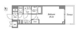 グランパセオ田端 D304 間取り図