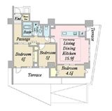 ブリリア山手動坂グランスイート 1階 間取り図