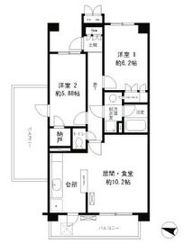 クラッサ目黒かむろ坂 501 間取り図