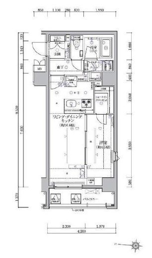 アルテシモソロ 10階 間取り図