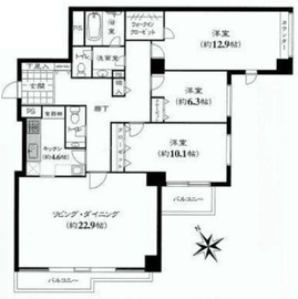 目白ガーデンハイツ 7階 間取り図