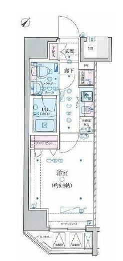 ジェノヴィア横浜関内Ⅱスカイガーデン 5階 間取り図