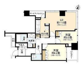 横浜ポートサイドプレイス タワーレジデンス 7階 間取り図
