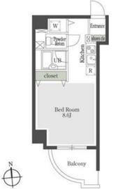 プレミアステージ芝公園2 608 間取り図