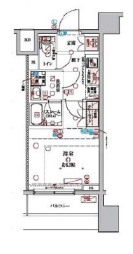ラクラス横浜 503 間取り図