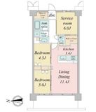 トラープランド蒼麗館 103 間取り図