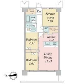 トラープランド蒼麗館 103 間取り図