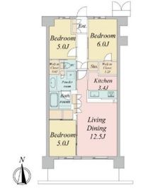 トラープランド蒼麗館 208 間取り図
