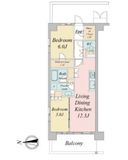 トラープランド蒼麗館 401 間取り図