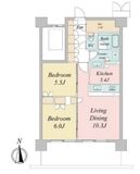 トラープランド蒼麗館 609 間取り図