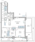 パークアクシス文京本郷 802 間取り図