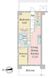 トラープランド蒼麗館 501 間取り図