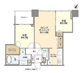 シティタワー有明 25階 間取り図