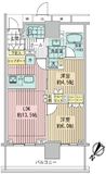 ブランズタワー豊洲 10階 間取り図