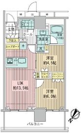ブランズタワー豊洲 10階 間取り図