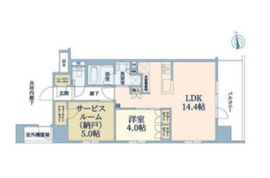 プレシス東京三ノ輪 1404 間取り図