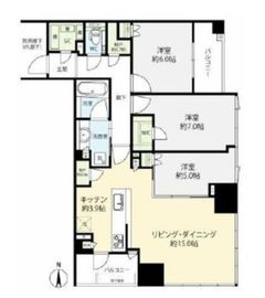 シティタワー銀座東 12階 間取り図
