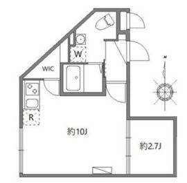 ソラシアレジデンス早稲田 401 間取り図