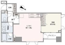 グランドパーク恵比寿センシュアス 9階 間取り図