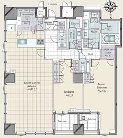 三田ガーデンヒルズ PARK MANSION 10階 間取り図