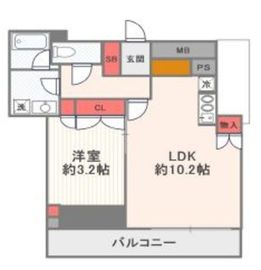 ブリリアタワー池袋West 2階 間取り図