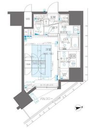 ZOOM新宿御苑前 1006 間取り図