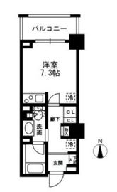 レジディア中落合 B603 間取り図