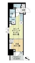 ルフォンリブレ駒込六義園 5階 間取り図