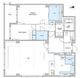 パークサイド目黒 203 間取り図