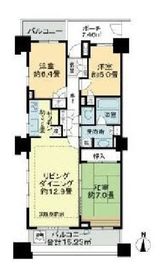 パークタワー亀戸ステーションアリーナ 8階 間取り図