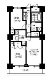 マートルコート恵比寿2000 4階 間取り図