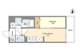 グランカーサ菊川 601 間取り図