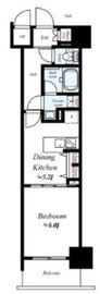 エステムプラザ川崎 9階 間取り図