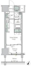 ONE ROOF RESIDENCE TAMACHI (ワンルーフレジデンス田町) 404 間取り図