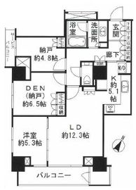 五番町マンション 11階 間取り図